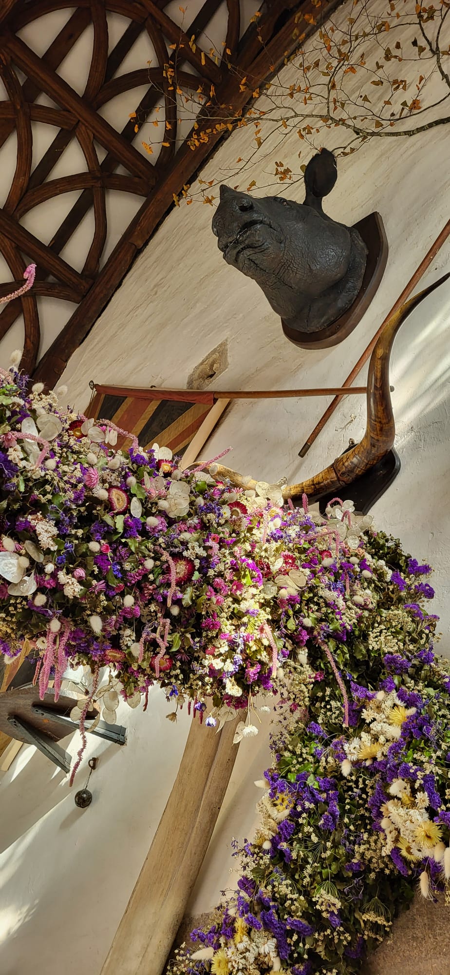 The annual Christmas Garland, at Cotehele House in the Tamar Valley,&nbsp;Cornwall