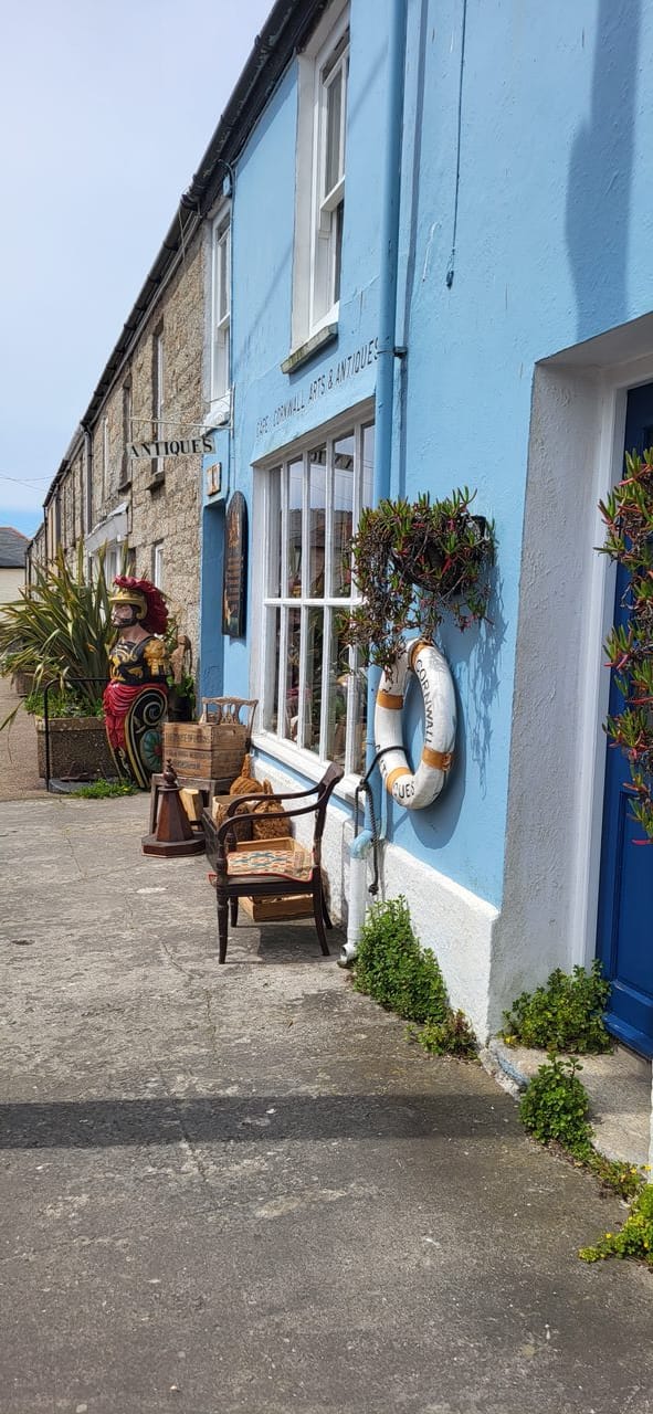 Painted shops in St&nbsp;Just